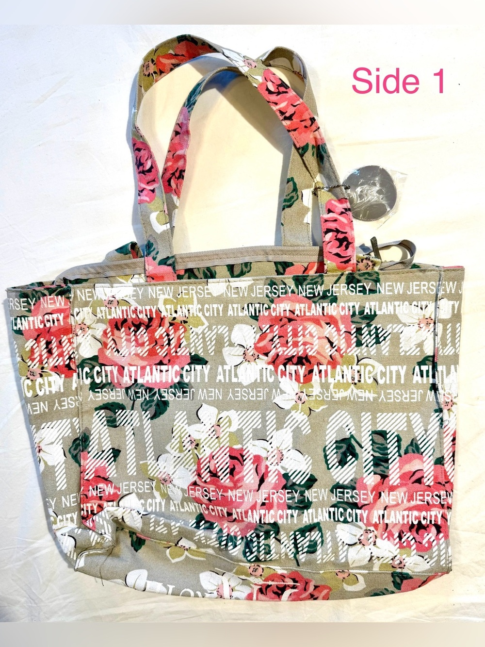 ROBIN ROTH Canvas Zipped Travel Tote